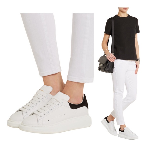 alexander mcqueen leather platform sneakers